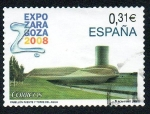 Stamps Spain -  EXPO Zaragoza 2008 - Pabellón Puente y Torre del Agua