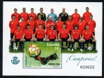 Stamps Spain -  Selección española de fútbol. Campeona de Europa 2008