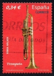 Stamps Spain -  Instrumentos - Trompeta