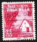 Stamps : Europe : Spain :  Plan Sur de Valencia - Barraca valenciana
