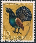 Stamps : Europe : Switzerland :  PRO JUVENTUD 1968. UROGALLO. Y&T Nº 824