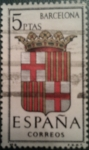 Stamps : Europe : Spain :  Escudo provincia España (Barcelona)