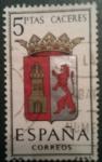 Stamps Spain -  Escudo provincia España (Caceres)