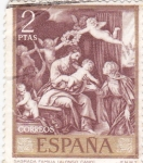 Sellos de Europa - Espa�a -  PINTURA - Sagrada Familia (Alonso Cano)   (G)