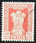 Sellos de Asia - India -  Pilar de Asoka
