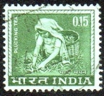 Stamps India -  Recogiendo té
