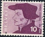 Stamps Switzerland -  CELEBRIDADES NACIONALES. HULDRYCH ZWINGLI, LIDER DE LA REFORMA PROTESTANTE SUIZA (1848-1531). Y&T Nº