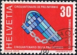 Stamps : Europe : Switzerland :  CINCUENTENARIO DE PRO-INFIRMIS. Y&T Nº 851