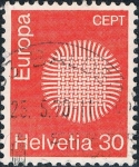 Stamps Switzerland -  EUROPA 1970. Y&T Nº 855