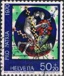 Stamps : Europe : Switzerland :  PRO PATRIA 1970. ARTE Y TRABAJO ARTESANO. PAREJA, DE MAX HUNZIKER Y KARL GANZ. Y&T Nº 860