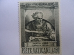 Stamps Vatican City -  pINTURA: Profeta  Joele - Capilla Sistina-)1564 Michelangelo 1964