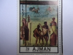 Stamps : Asia : United_Arab_Emirates :  Pintura: Ajman y sus Dependencias.