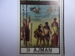 Stamps United Arab Emirates -  Pintura: Ajman y sus Dependencias.