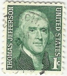 Sellos de America - Estados Unidos -  THOMAS JEFFERSON