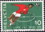 Stamps Switzerland -  75º ANIV. DE LA ASOCIACIÓN SUIZA DE FÚTBOL. Y&T Nº 864