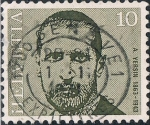 Stamps Switzerland -  HOMBRES CÉLEBRES. ALEXANDRE YERSIN, FÍSICO Y BACTERIÓLOGO. Y&T Nº 886