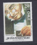 Stamps : America : Chile :  150 años penique negro