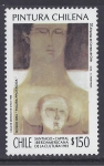 Stamps : America : Chile :  pintura chilena