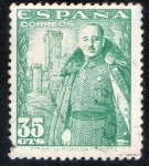Stamps Spain -  1026- General Franco y Castillo de la Mota.