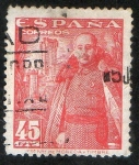 Stamps Spain -  1028- General Franco y Castillo de la Mota.