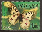 Stamps Poland -  Mariposas de Apolo.