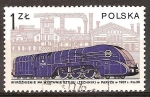 Stamps Poland -   Pm36-1 (1936) y la fábrica de Cegielski, Pozna.