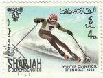 Stamps United Arab Emirates -  JUEGOS OLIMPICOS GRENOBLE 1968