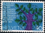 Stamps Switzerland -  50º CONGRESO DE LOS SUIZOS EN EL EXTRANJERO. Y&T Nº 898