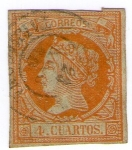 Stamps Europe - Spain -  ISABEL II