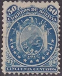Stamps Bolivia -  Escudo con once estrellas