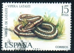 Stamps Spain -  Fauna hispánica - Víbora de Lataste