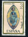 Stamps Spain -  Navidad 1975 - La Virgen y el Niño (Santuario de San Miguel, Navarra)