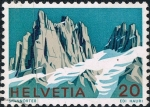 Sellos de Europa - Suiza -  ALPES SUIZOS. EL GRAN SPANNORT Y EL PEQUEÑO SPANNORT. Y&T Nº 906