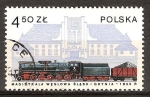 Sellos de Europa - Polonia -  Locomotora de vapor N º Ty51 y la estación de Gdynia,(1933).