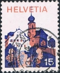 Stamps Switzerland -  SERIE BÁSICA 1973. PAISAJES. SUIZA CENTRAL. Y&T Nº 935