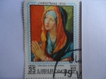 Sellos de Asia - Emiratos rabes Unidos -  Navidad 1970 - Virgen María Rezando -Pintor:Albrecht Durer.