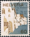 Stamps Switzerland -  SERIE BÁSICA 1973. PAISAJES. ZUOZ. Y&T Nº 940