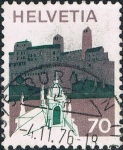 Stamps Switzerland -  SERIE BÁSICA 1973. PAISAJES. SOPRACENERI. Y&T Nº 941