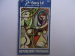 Stamps : Africa : Togo :  Togo - Mujer joven frente al espejo. De Picasso.