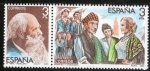 Sellos de Europa - Espaa -  2651-2652- Maestros de la Zarzuela. Manuel Fernandez Caballero. Escena de 