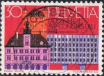 Stamps : Europe : Switzerland :  CENT. DE LA U.P.U. CASTILLO Y CENTRO CHAUDERON, LAUSANA. Y&T Nº 856