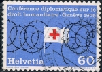 Stamps : Europe : Switzerland :  CONFERENCIA DIPLOMÁTICA SOBRE LOS DERECHOS HUMANOS, EN GINEBRA. Y&T Nº 978