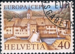 Stamps Switzerland -  EUROPA 1977. VISTA DE SAINT URSANNE, JURA. Y&T Nº 1024