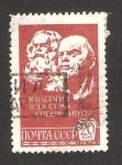 Sellos de Europa - Rusia -  Lenin y Karl Marx