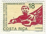 Stamps Costa Rica -  COOPERACION CULTURAL COSTA RICA - LIECHTENSTEIN EN LA EDUCACION DE ADULTOS