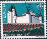 Sellos de Europa - Suiza -  PRO PATRIA 1977. CASTILLOS SUIZOS. AIGLE, CANTON DE VAUD. Y&T Nº 1026