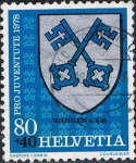 Sellos de Europa - Suiza -  PRO JUVENTUD 78. ESCUDO DE WANGEN AN DER AARE. Y&T Nº 1075