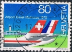 Stamps : Europe : Switzerland :  AEROPUERTO FRANCO-SUIZO DE BASILEA- MULHOUSE. Y&T Nº 1079