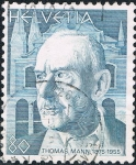 Stamps Switzerland -  PERSONAJES CÉLEBRES 1979. THOMAS MANN, ESCRITOR. Y&T Nº 1083