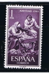 Stamps Spain -  Edifil  1400  Navidad´61.  